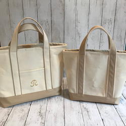りこページ*° トートバッグ フリンジ イニシャルトート 親子リンクコーデ 選べる18色 フリンジバッグ トートバッグ 帆布