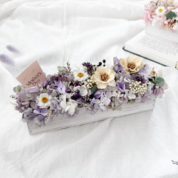 選べる2色　バトンアレンジ　ギフト　プリザーブドフラワー　誕生日　結婚祝い　花　アレンジメント 7枚目の画像