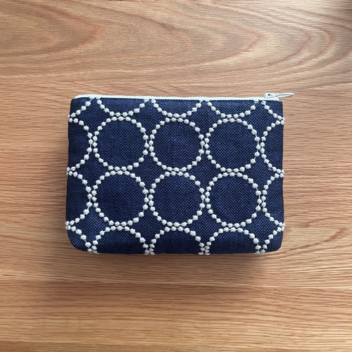 mina perhonen tambourine 大きめポーチ ネイビー ミナペルホネン の