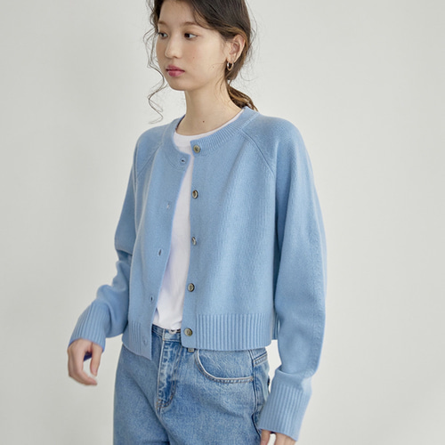 メリノウール100％ ショート丈カーディガン】高品質ウール