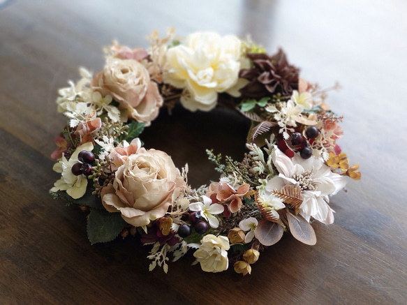 ほっとひと息・・・カフェモカ気分のリース 3枚目の画像