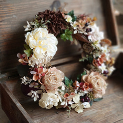 ほっとひと息・・・カフェモカ気分のリース 1枚目の画像