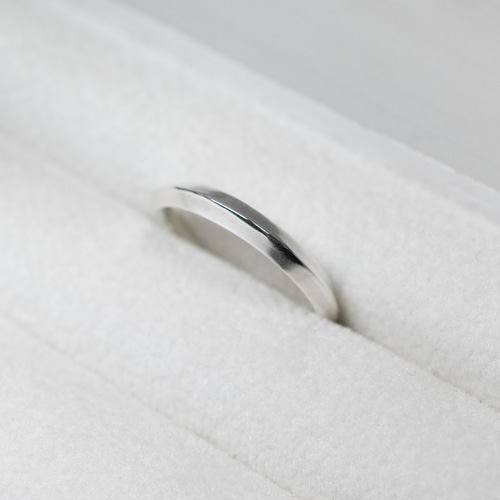 シルバートライアングルプレーンリング 2.6mm幅 鏡面｜FA-1136 指輪