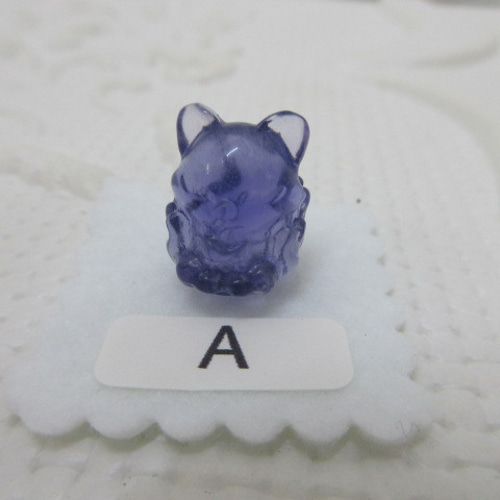 No.CR-294 天然石 ＜彫刻置物＞フローライト 九尾のキツネ 天然石 Rose