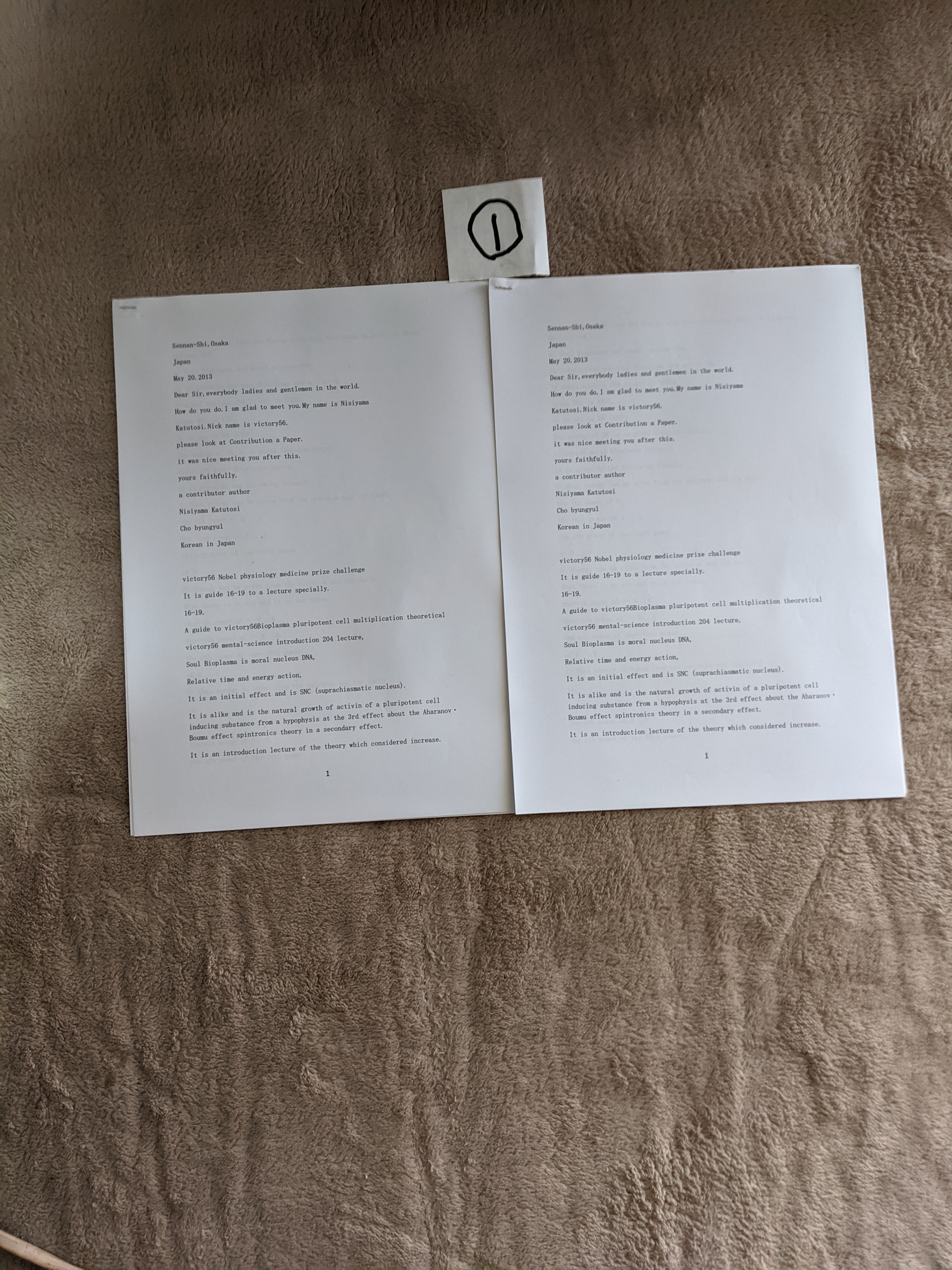 16―19 victory56西山勝敏Bioplasma万能細胞増殖理論入門講座英和訳2論文]落札特典123付