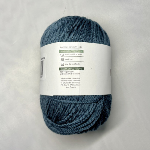 ニュージーランドメリノウール 12ply Col.4003 ダークデニム 毛糸