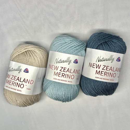 ニュージーランドメリノウール 12ply Col.4003 ダークデニム 毛糸