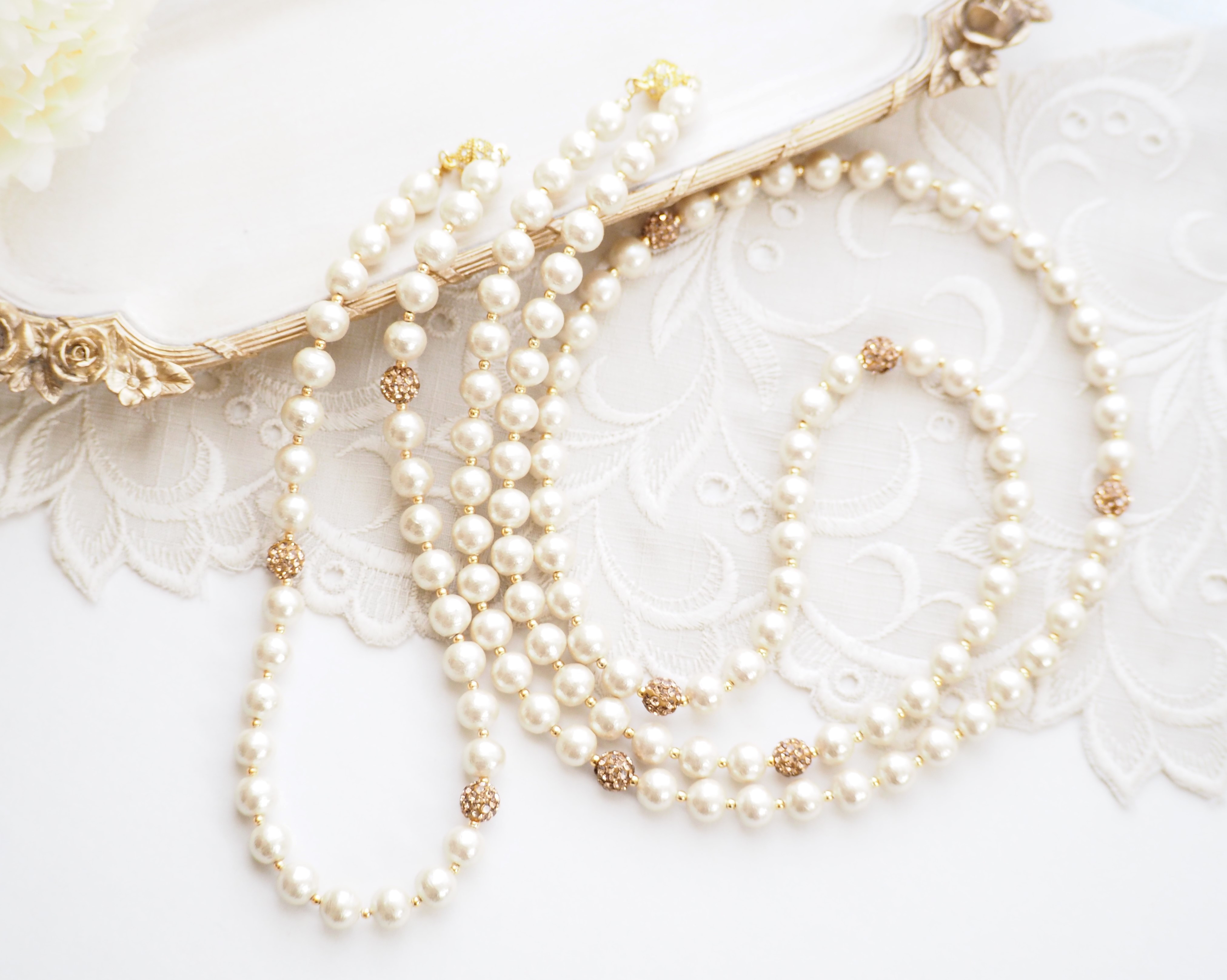 100cm+38cm=33g ストレスフリーのコットンパール3way