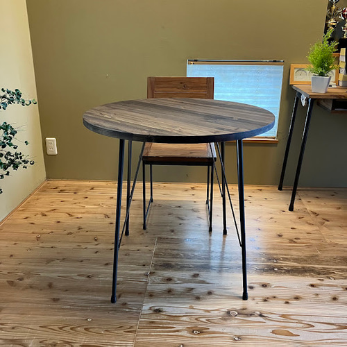 円形ダイニングテーブル 丸テーブル アイアン ダイニングテーブル