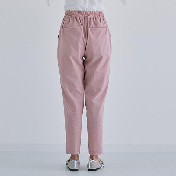 【全４色】お手入れ簡単♪動きやすくて走りやすい！  美シルエット テーパードパンツ 25093 9枚目の画像