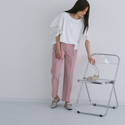 【全４色】お手入れ簡単♪動きやすくて走りやすい！  美シルエット テーパードパンツ 25093 10枚目の画像