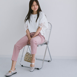 【全４色】お手入れ簡単♪動きやすくて走りやすい！  美シルエット テーパードパンツ 25093 3枚目の画像