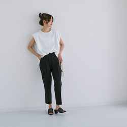 【全４色】お手入れ簡単♪動きやすくて走りやすい！  美シルエット テーパードパンツ 25093 19枚目の画像