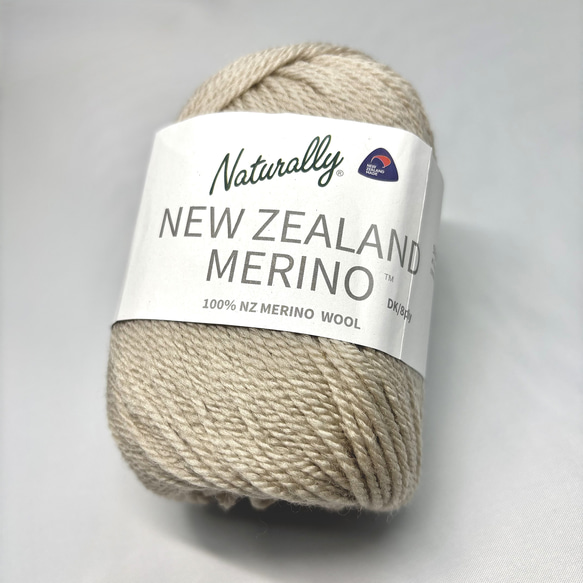 ニュージーランドメリノウール　DK/8ply　Col.2009　ベージュ 2枚目の画像