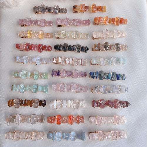 選べる天然石のヘアクリップ アクセサリー アレンジ 簡単 ピン 誕生石