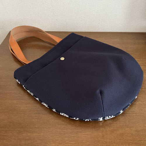 ハンドメイド ミナペルホネン choucho×アネモネしずく型バック