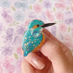 押し花封入ピルケース シマエナガ 小銭入れ・コインケース handmade