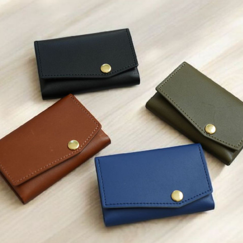お札を折らずに入る 本革ミニ財布｜カードサイズの極小財布｜日本製