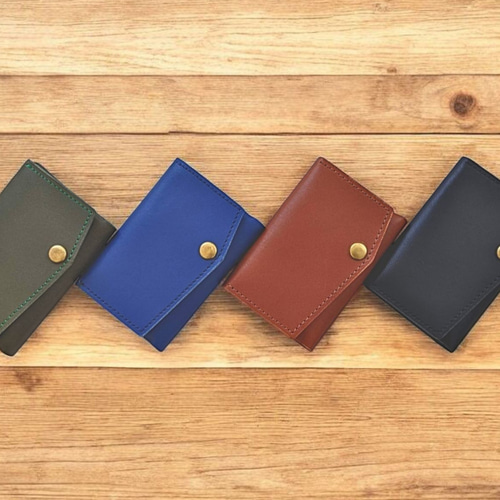 お札を折らずに入る 本革ミニ財布｜カードサイズの極小財布｜日本製