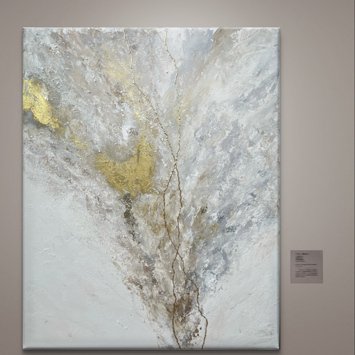 琥珀 -Kohaku- 】 大きめ/和風/禅/絵画/アート/抽象画