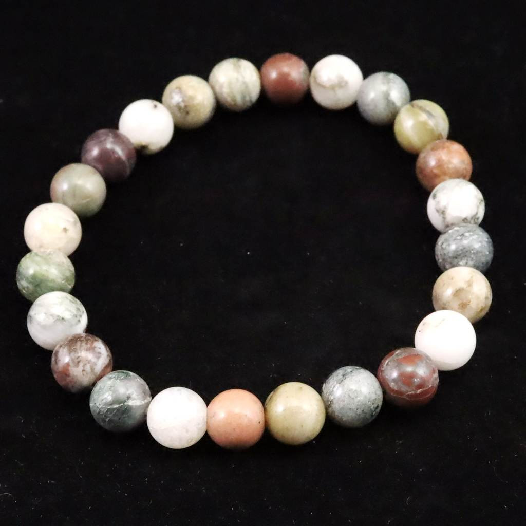 高知県 五色石 8mmブレスレット  18.0g #94597