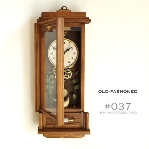 送料無料】OLD FASHIONED #037 レトロな時計 Sサイズ アクリル