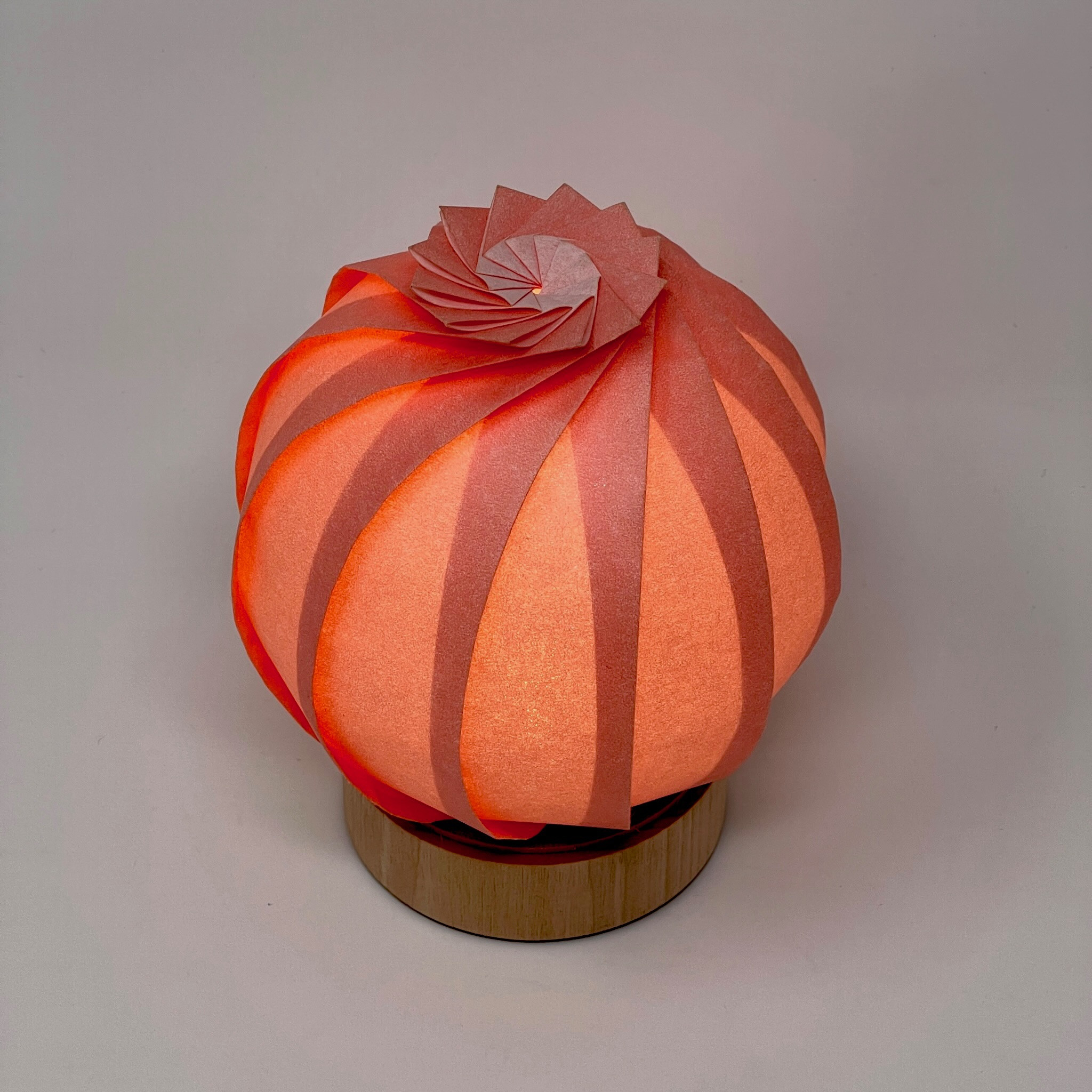 折灯り -満月- (桃)