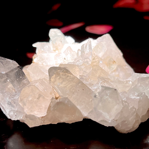 ファントム ヒマラヤ 虹 マニカラン産 水晶 原石 クラスター