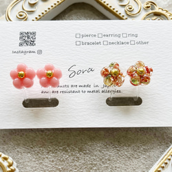 レジン ピンク ドライフラワー ヘアゴム ヘアゴム sora7iro 通販