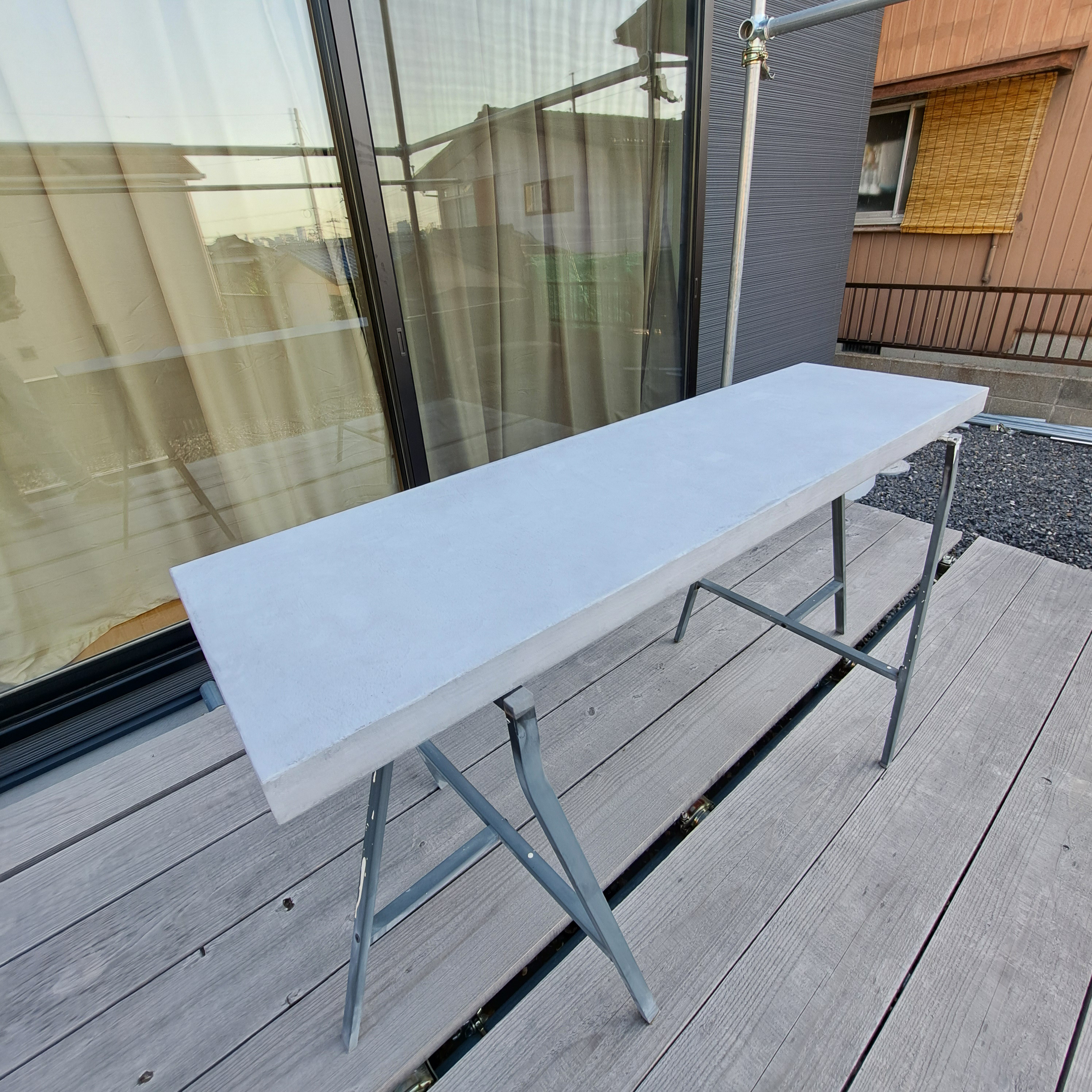 オーダー専用｜ラウンド天板のみ｜Φ120cm｜薄塗りモルタル オーダー専用｜ラウンド天板のみ｜Φ120cm｜薄塗りモルタル
