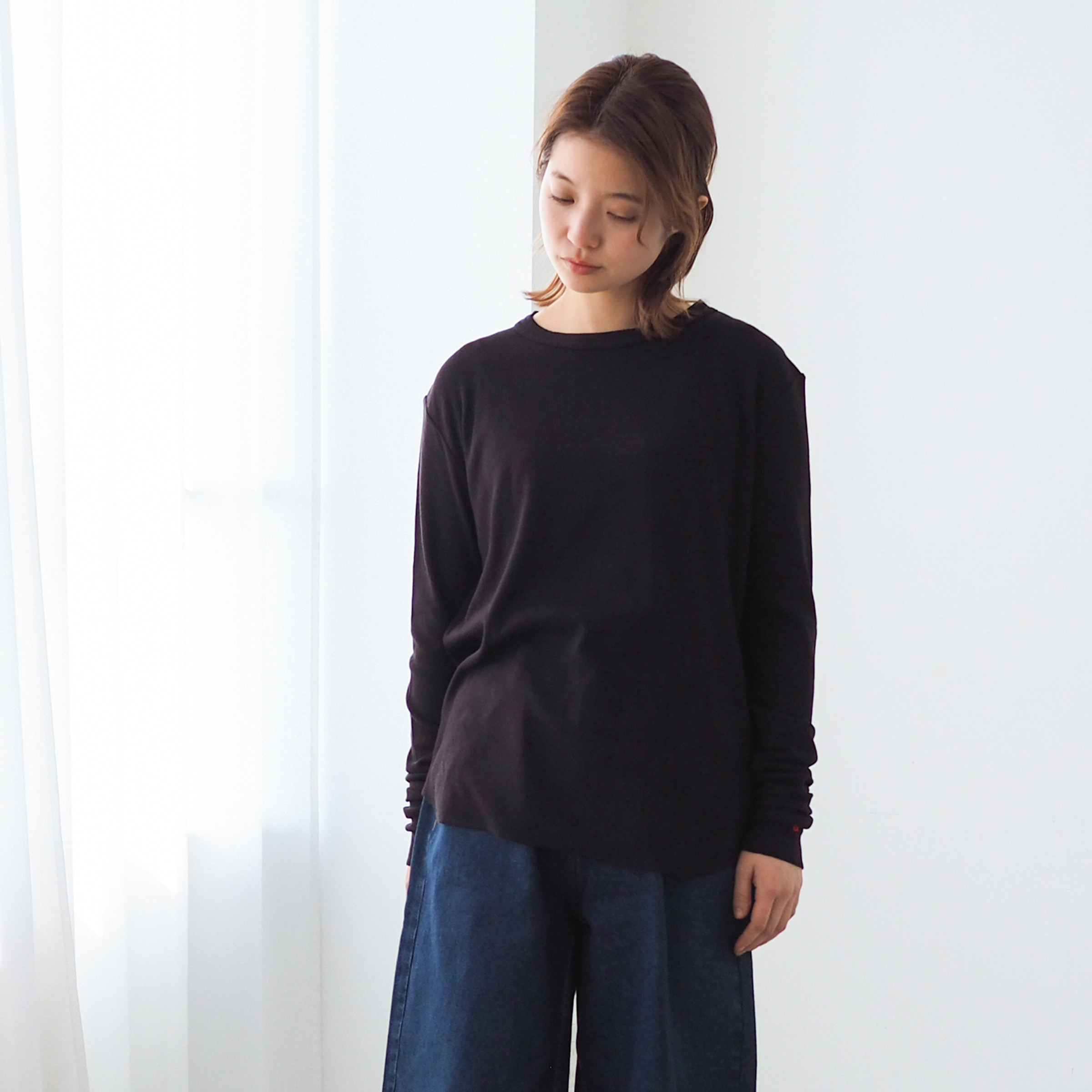 柔らかリブ長袖Tシャツ Little B(ロンT/トップス)