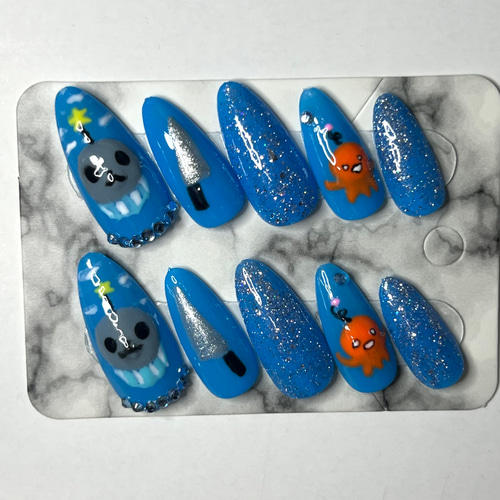 ネイルチップ キャラクター かわいい 量産型 痛ネイル 教育番組 タマ