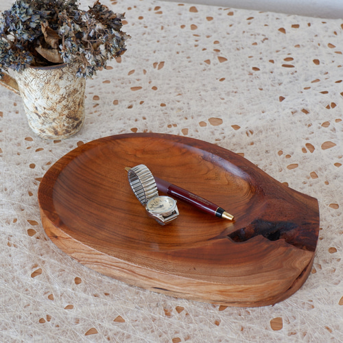 現品・一点物》サクラのお皿 木製/ナッツ皿/鍵置き/アクセサリー皿  