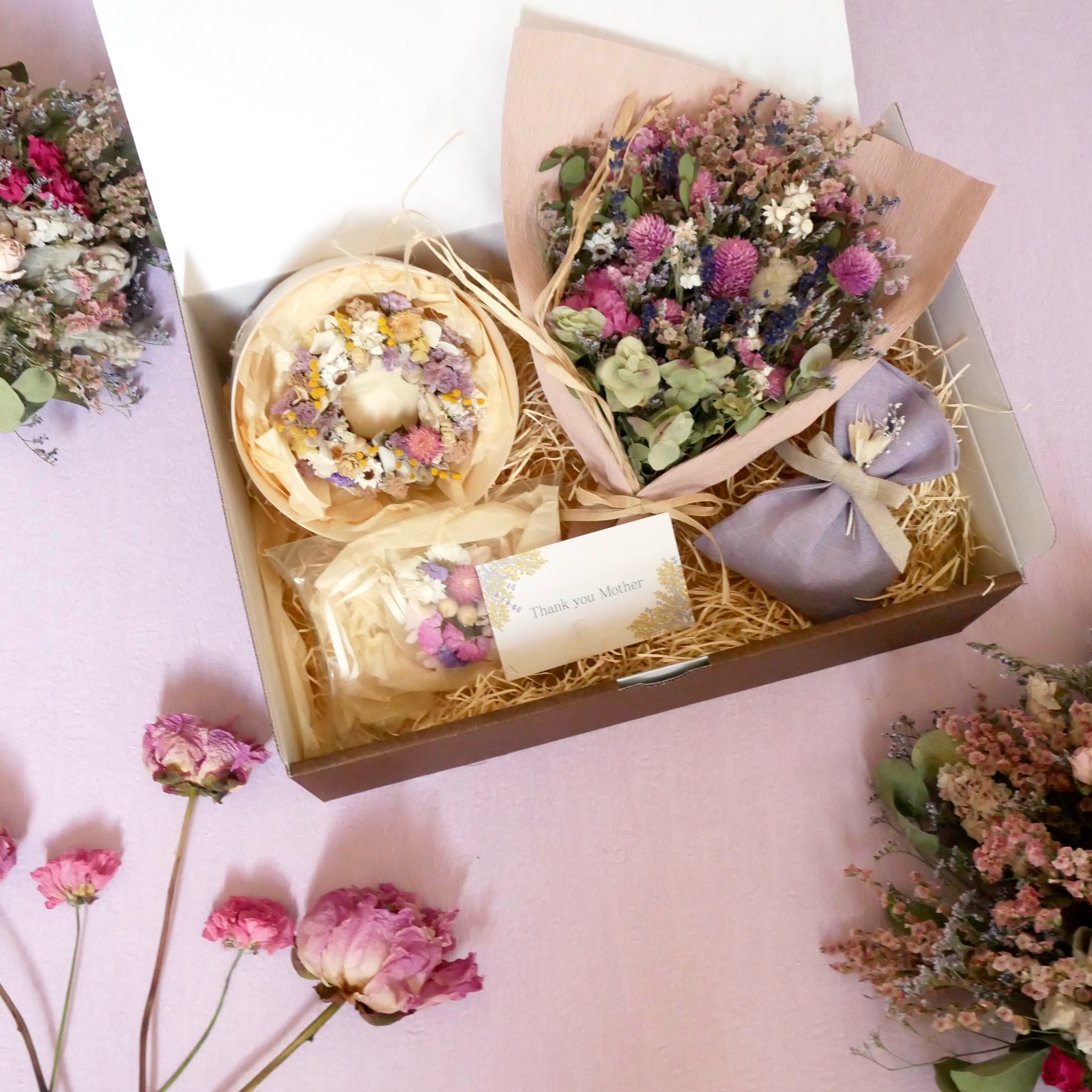 北海道から色と香り贈り物。野の花4点セット