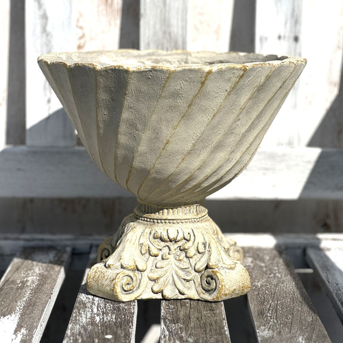 ゴブレット ホワイト　鉢 植木鉢 プランター グラスファイバー ガーデニング s-toolbox_cn-gfb400