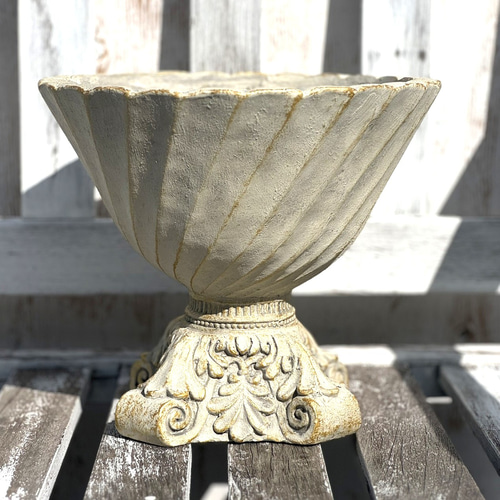 グラスファイバー ゴブレット ローズ 植木鉢 プランター 鉢