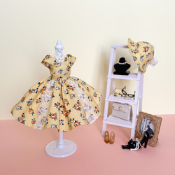 リカちゃん　ギンガムチェックワンピース　5点セット タカラトミー リカちゃん LW-13 ギンガムチェック&フラワー 水着