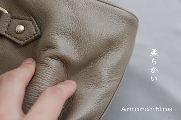 ソフトな本革バッグ斜め掛けショルダーバッグ２way通勤バッグ大人 9枚目の画像