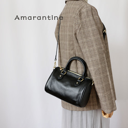 ソフトな本革バッグ斜め掛けショルダーバッグ２way通勤バッグ大人 14枚目の画像