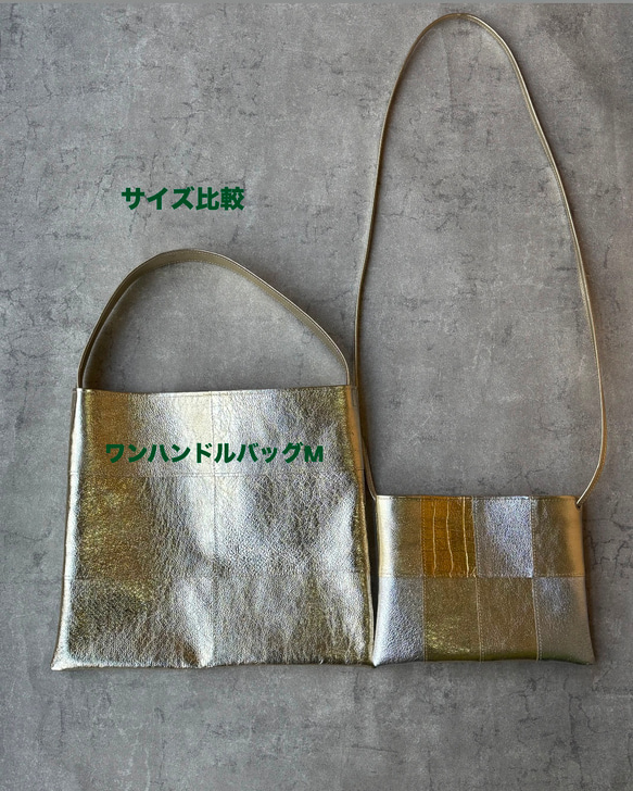 ピッグスキンのスマホポシェット　16ピース　みずたまブラック 10枚目の画像