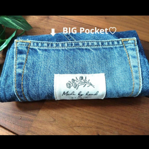№707【DENIM✖️Leopard LongWalletデニムリメイク長財布ヒョウ