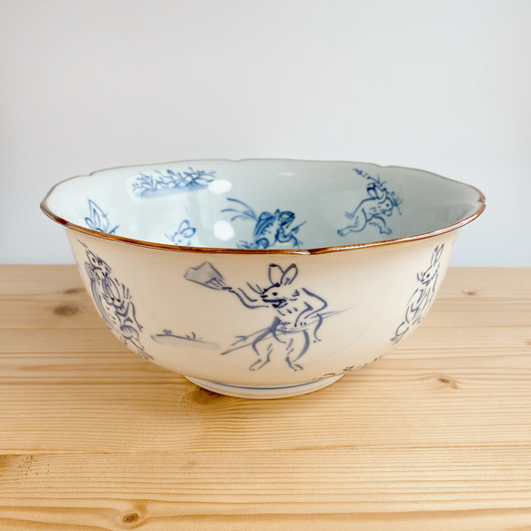 京焼・清水焼 山本壹楽(壹楽窯) 染付祥瑞花鳥組飯碗 アウトレット>