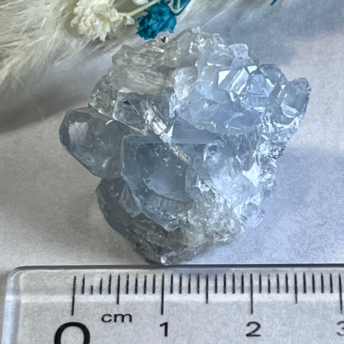 【天然石】虹入り‼︎ 原石　クラスター　セレスタイト① 虹入り】セレスタイト原石(1) | NEROLI CRYSTAL