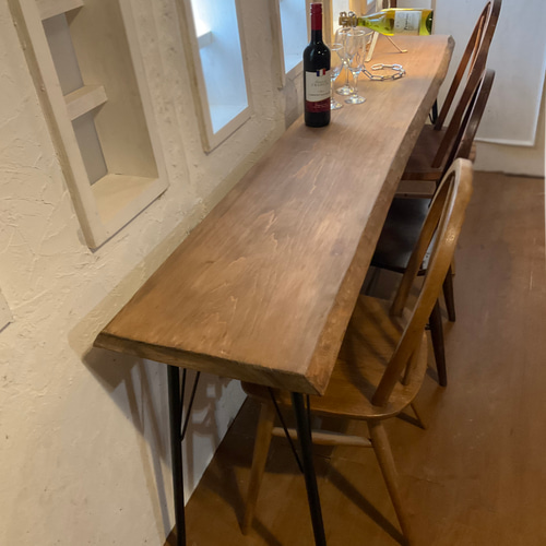 カフェw1500×D460 カウンターテーブル アンティーク風ダイニング