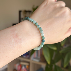 ミャンマーA貨翡翠 本翡翠ジェイド 飄花ヒスイ ブレスレット