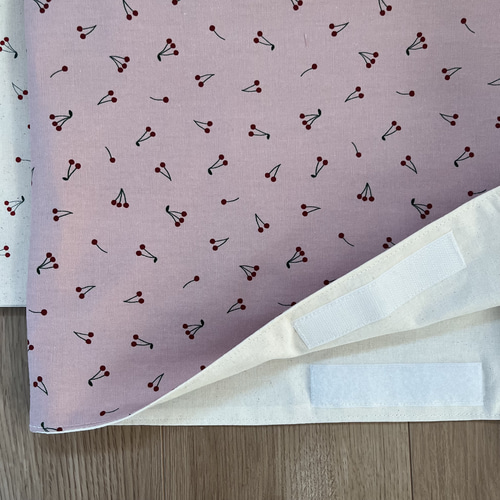 さくらんぼ防災頭巾カバー サイズ選べます、サイズオーダー出来ます