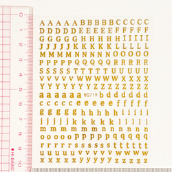 ネイル デコ シール 英語 アルファベット ゴールド シルバー 金銀(S123) 3枚目の画像