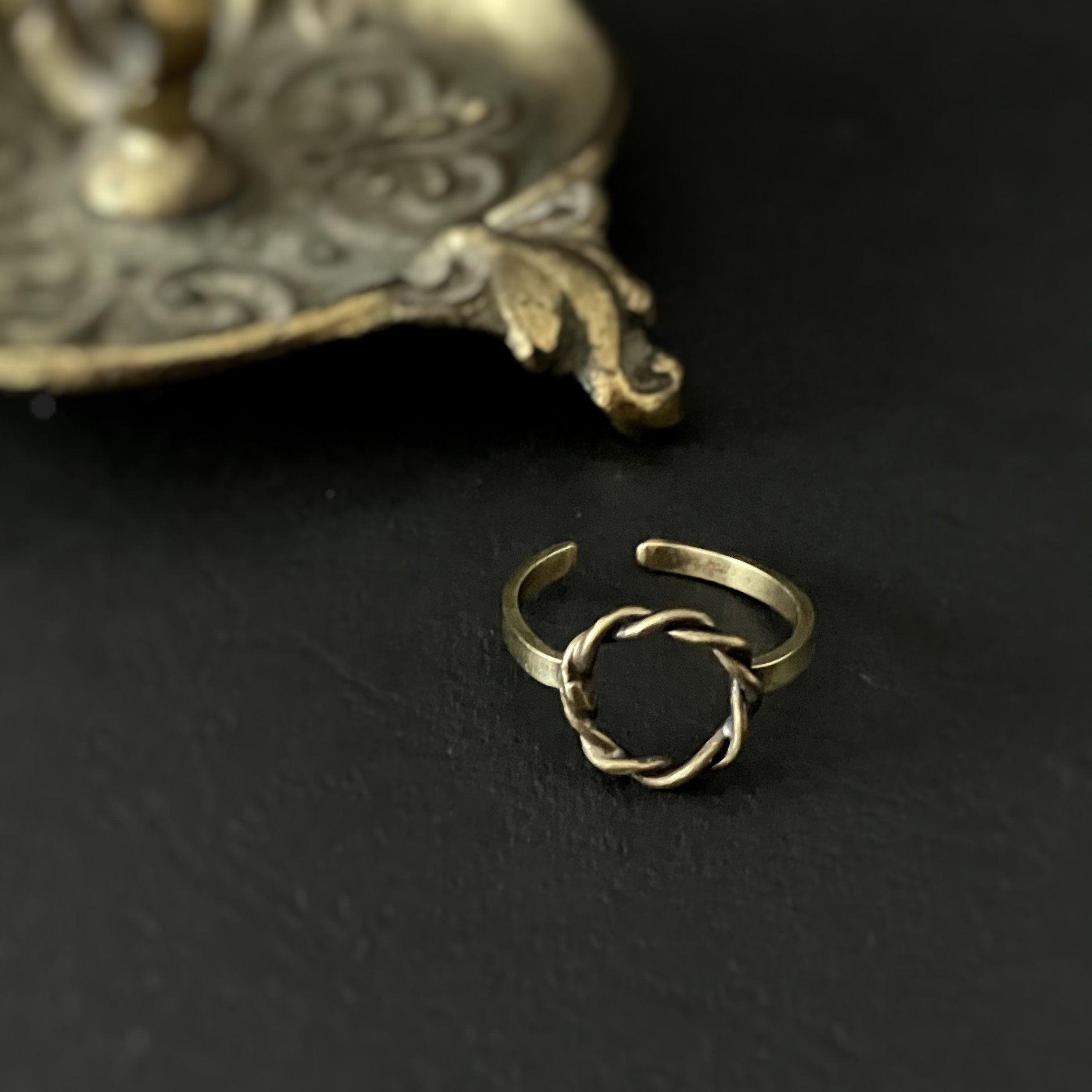 2way [まるtwist petit] ring&イヤーカフ　重ねづけ 組み合わせ自由