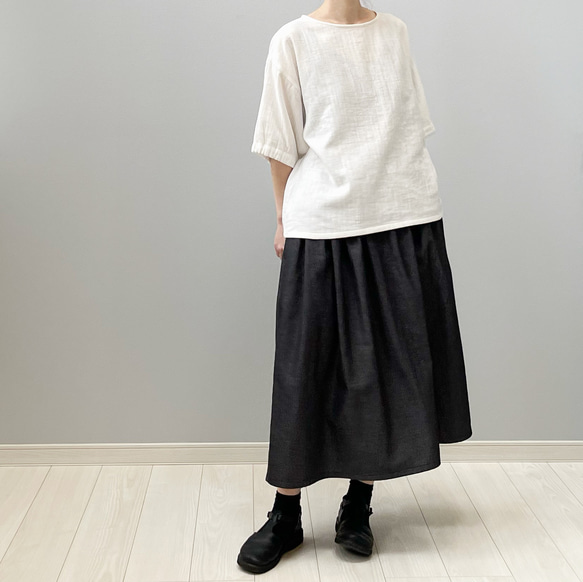 ダブルガーゼTシャツ。4色から2色選んでちょっとお得。身幅・袖幅たっぷりで着やすいタイプ【受注製作】 4枚目の画像