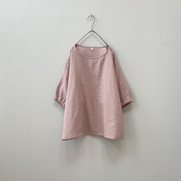 ダブルガーゼTシャツ。4色から2色選んでちょっとお得。身幅・袖幅たっぷりで着やすいタイプ【受注製作】 10枚目の画像